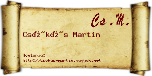 Csókás Martin névjegykártya