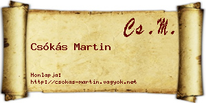 Csókás Martin névjegykártya